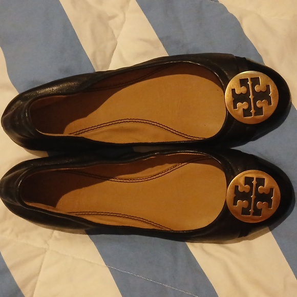 Tory Burch black flats - Picture 1 of 6